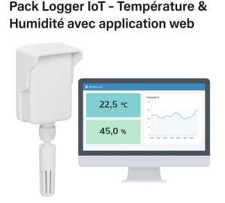 Pack Logger IoT – Température & Humidité avec application web