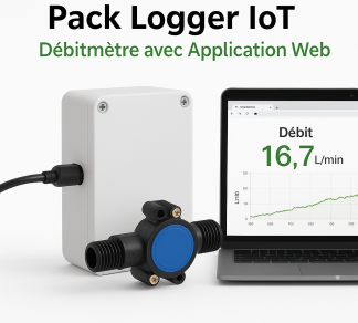 Pack Logger IoT – Débitmètre avec Application Web